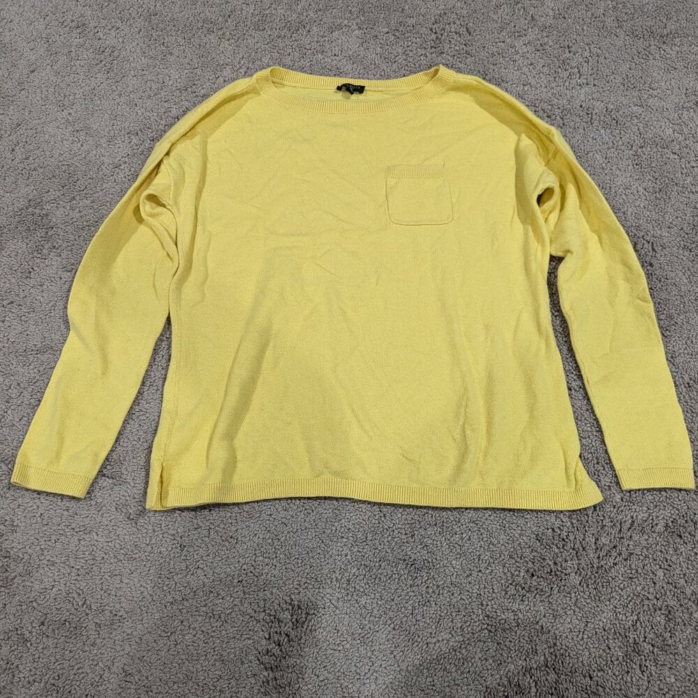 Talbots Yellow Wool Cashmere Sweater‎ Medium Petite